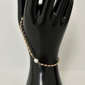 Gold Pearl Bracelet